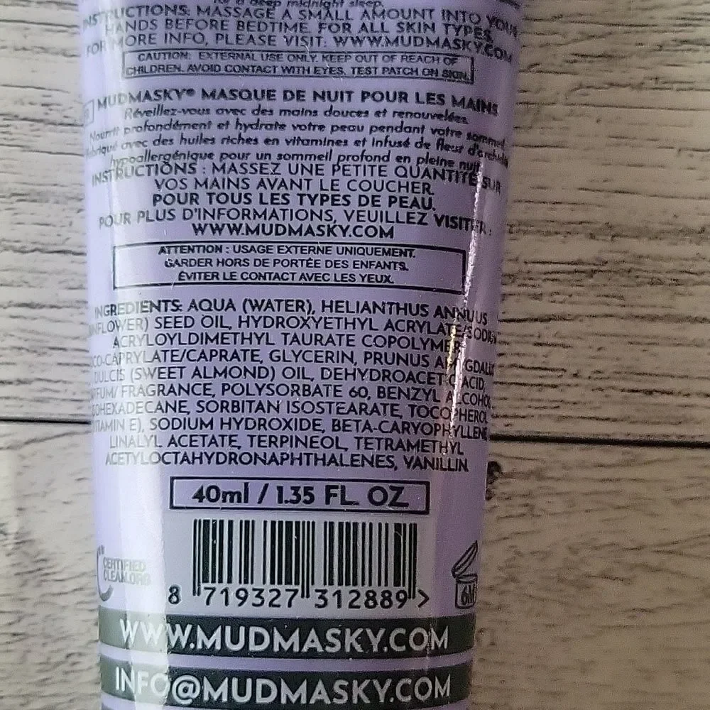 Mudmasky Midnight Hand Mask